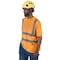 Pioneer Short Sleeve Shirt, Moisture wicking birdseye polyester, Hi-Vis Orange, S V1054050U-S - alternate 3